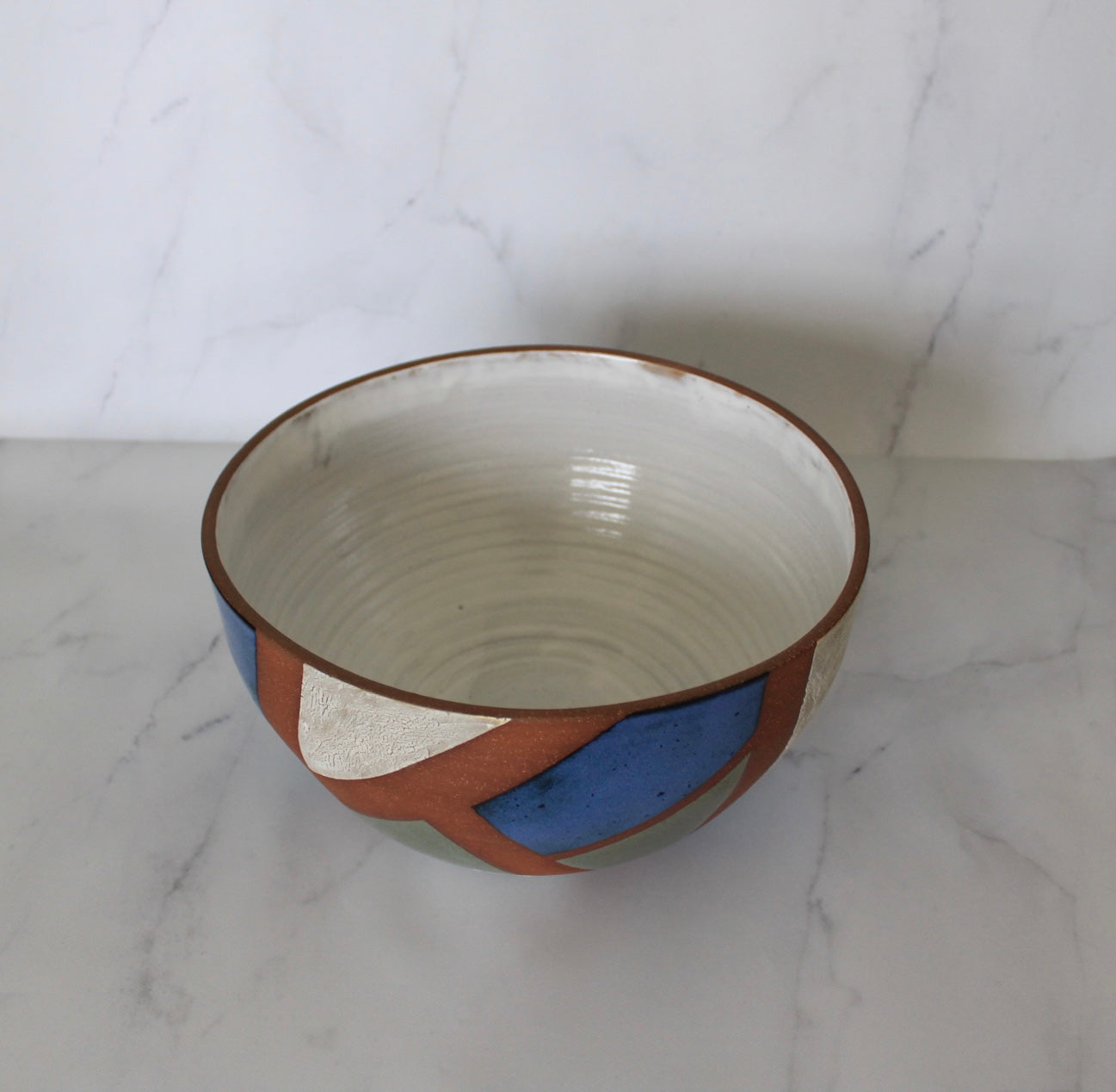 Geometric Serving Bowl