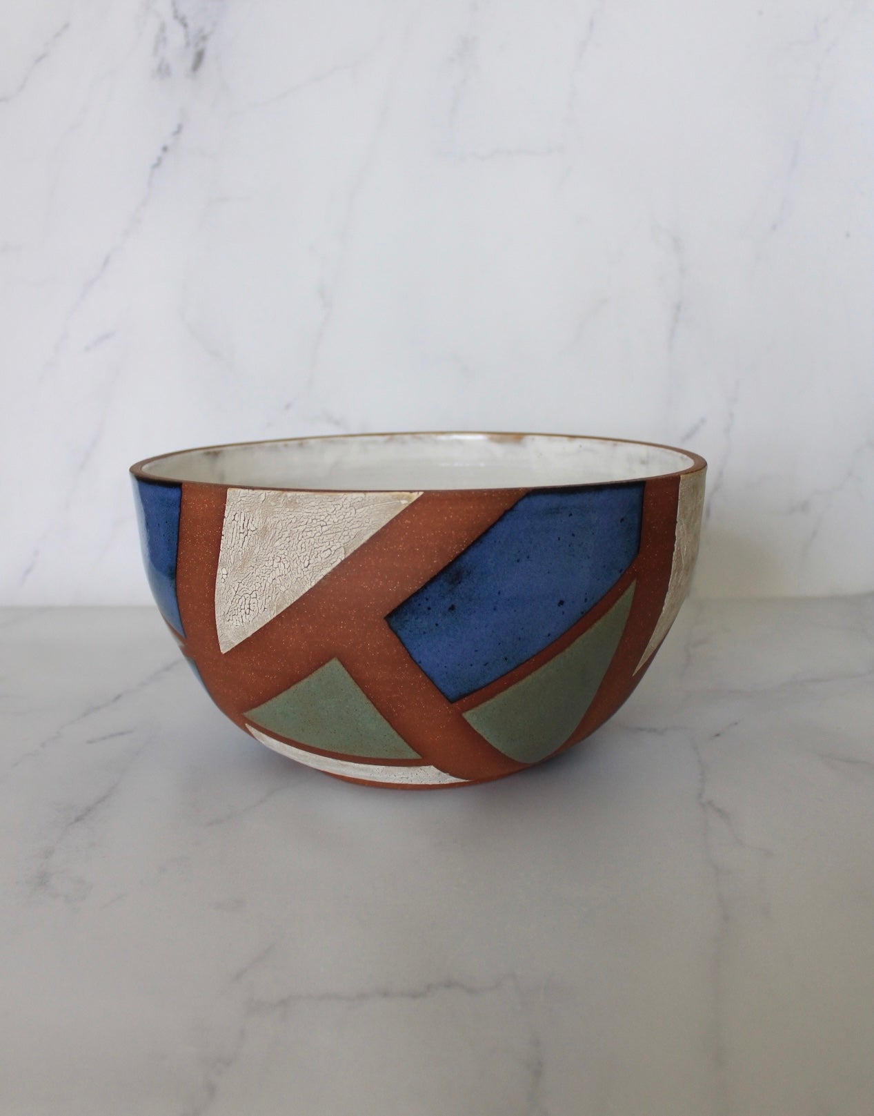 Geometric Serving Bowl